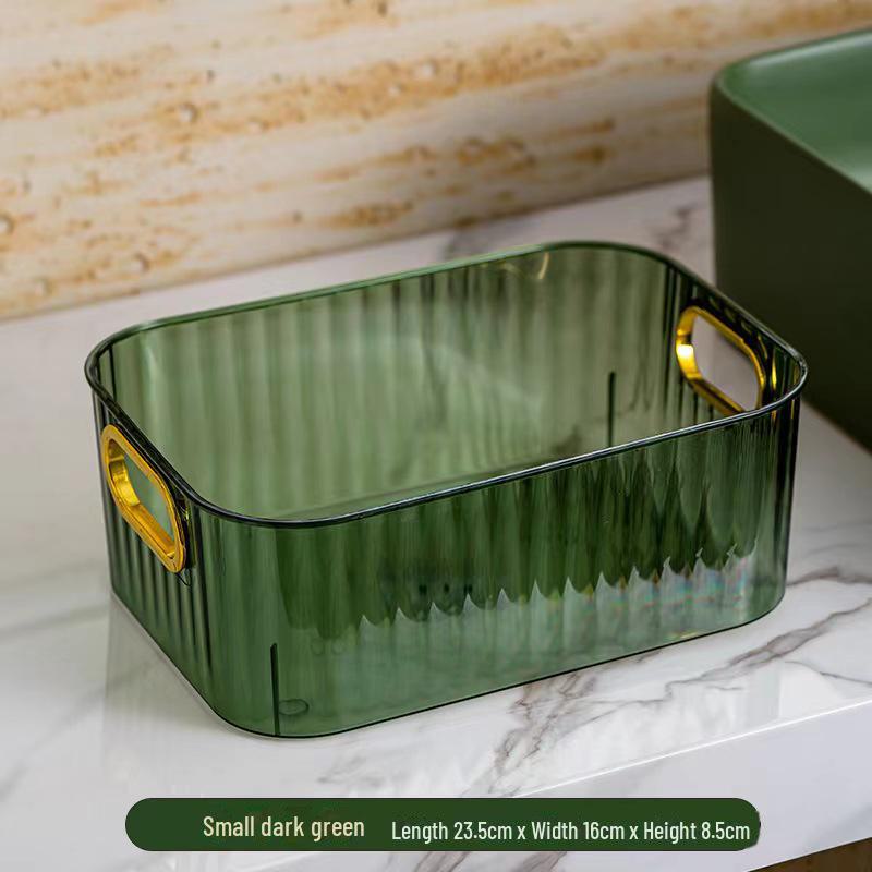 Акриловый ПЭТ настольный ящик для хранения косметики и закусок для спальни и журнального столика