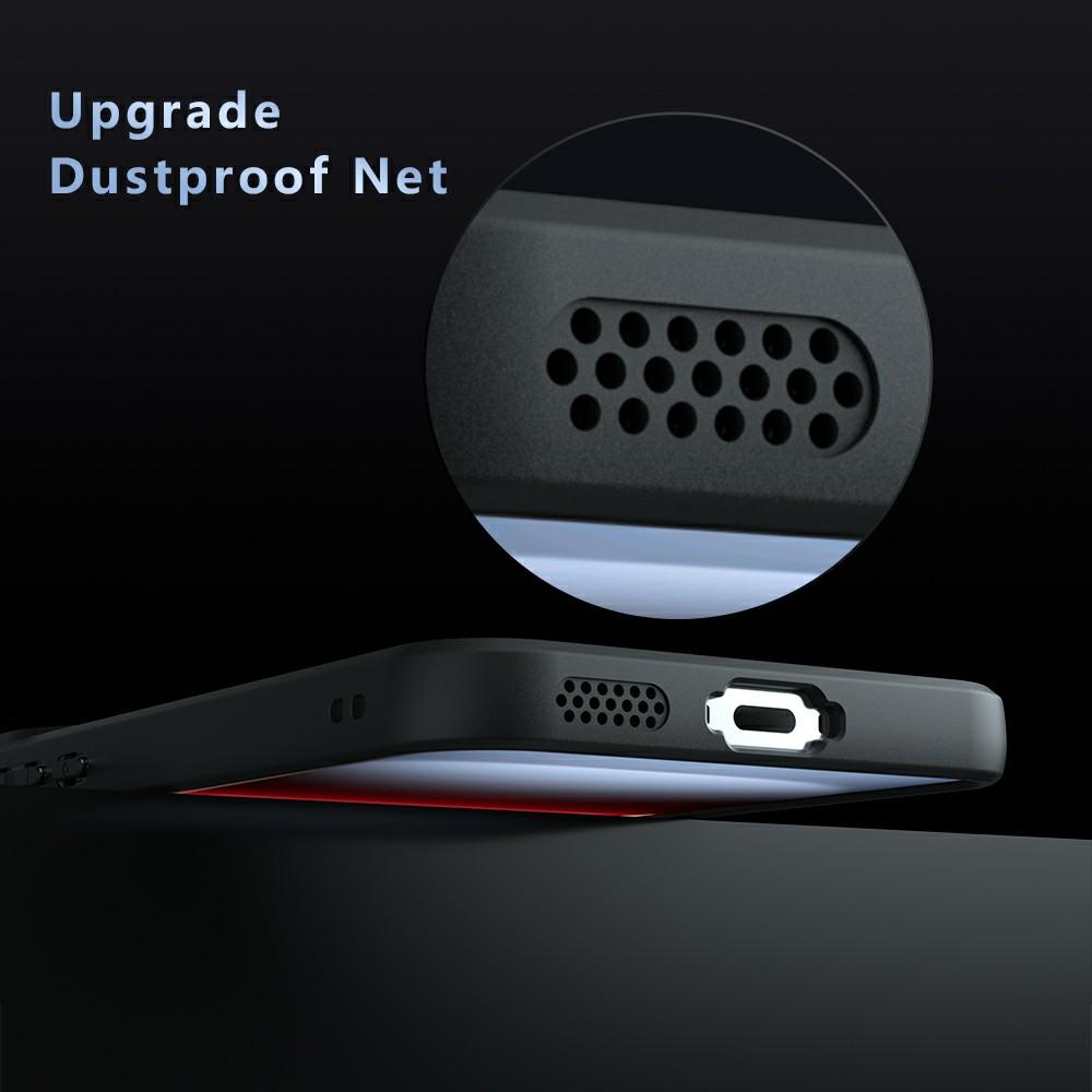 For vivo iQOO 15 5G Case Skin-Touch TPU + PC Matte Phone Back Cover, Transparent Black