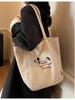 2025 Autumn/Winter Women's Lightweight Korean Style Tote Bag - Large Capacity, Simple Fashion, Commuter-Friendly