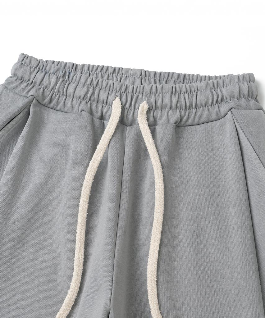 KNITTED Bermuda Training Half Pants Pigment Stone Grey