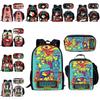 Bbq Ena Dream Pattern Printing Backpack Lunch Bag Pen Case Set For Student Gift