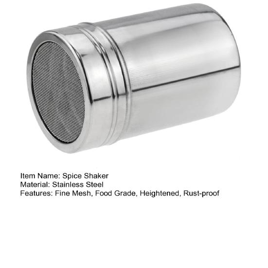 Сито для специй из нержавеющей стали с крышкой, вращающаяся крышка с мелкой сеткой, банка для приправ для перца, кофейного порошка, специй для барбекю, пищевая соль, сахарница