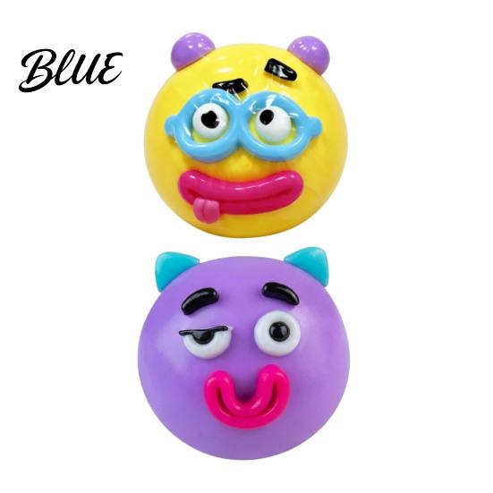 Anti-stress Toy 1/2/5Pcs Dog Face Squeeze Toy Moldable Slow Rise Cartoon Expression Stress Anxiety Relief Ball Relaxing Relieving Fidget for