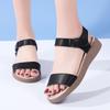Women's Sandals Summer Beach Shoes Lazy Flat Shoes Girl Open Toe Casual Soft Walking Beige Sandals