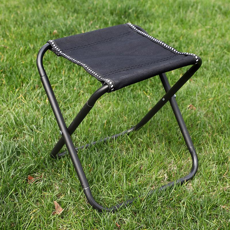 Portable Folding Chair Outdoor Camping Aluminum Alloy Folding Chair Lightweight Fishing Stool Travel Stool Camping Accessories