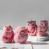 Сделай сам 3D силиконовая форма для свечи в виде совы, форма ночной совы, ремесло, искусство, силиконовая форма для мыла в форме животного, формы для ремесла, формы для свечей ручной работы