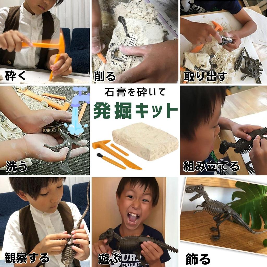 GEOWORLD Набор для раскопок динозавров, Японский аутентичный набор, Тираннозавр, Упаковка, CL1663KJ,