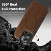 For iPhone 15 Pro Max Case Compatible with MagSafe RFID Blocking Card Holder Leather Phone Cover