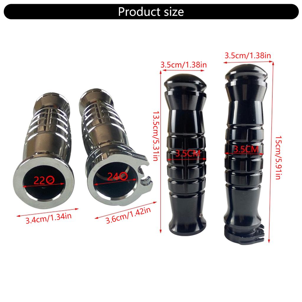 Мотоциклетные рукоятки, алюминиевый руль, подходит для кастомных велосипедов, нескользящий, эргономичный дизайн, улучшенный контроль, долговечность