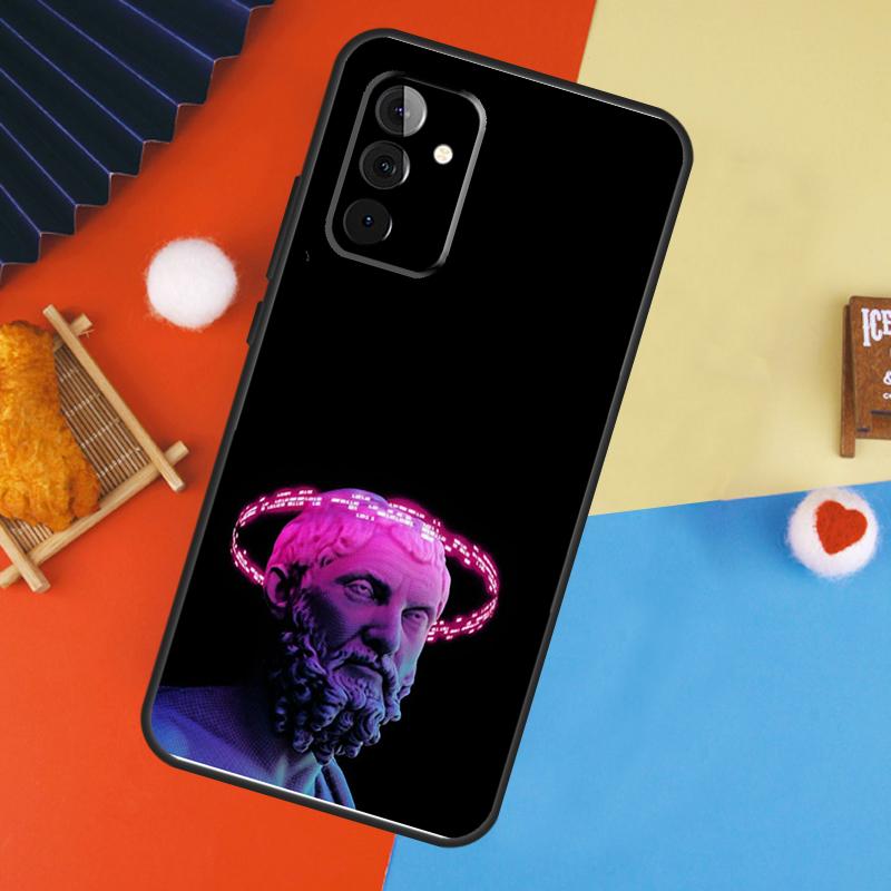Чехол-лицо статуи греческого бога для Samsung Galaxy A56 A36 A16 A06 A13 A33 A53 A52 A32 A12 A54 A34 A14 A15 A35 A55 A17