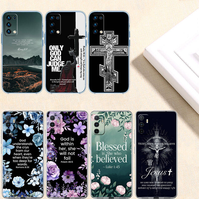 MH21 Bible verse Jesus Case for Motorola E7 G6 G7 G8 G9 Plus Power Play G10 G20 G04 E30 E40 E22 E20 E13 E15 G22 G23 G05 G75 G35 G55