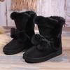 Женские высокие зимние сапоги, новые зимние толстоподошвенные сапоги из шарикового бархата с утолщенной подкладкой, высокие тепловые хлопковые сапоги