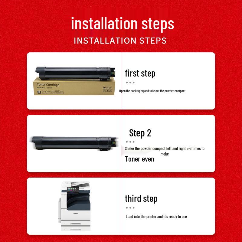 Fuji Xerox 3065 Fifth Gen Toner Cartridge CT202509 for V2060/3060/2560/3560.
