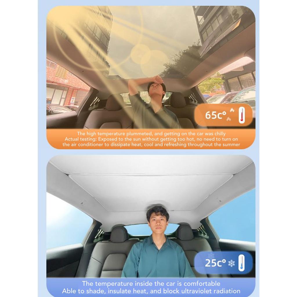 Для Tesla Model 3 Модернизированный солнцезащитный козырек для автомобиля, солнцезащитный козырек на крыше, теплоизоляция, защита от ультрафиолета, разделенные аксессуары, замена на место для хранения