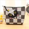 Cartoon Cat PU Leather Coin Bag Pure Zipper Cartoon Cute Cat Coin Key Bag Money Pocket Women Men Coin Purse Small Wallet Kid