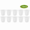 10pcs/Set Durable Safe Plastic Hydroponic Basket Cup for Garden Balcony Planting(White)