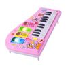 Kids Piano Toy Keyboard Cartoon Multi Function Electronic Instrument for Beginners Pink
