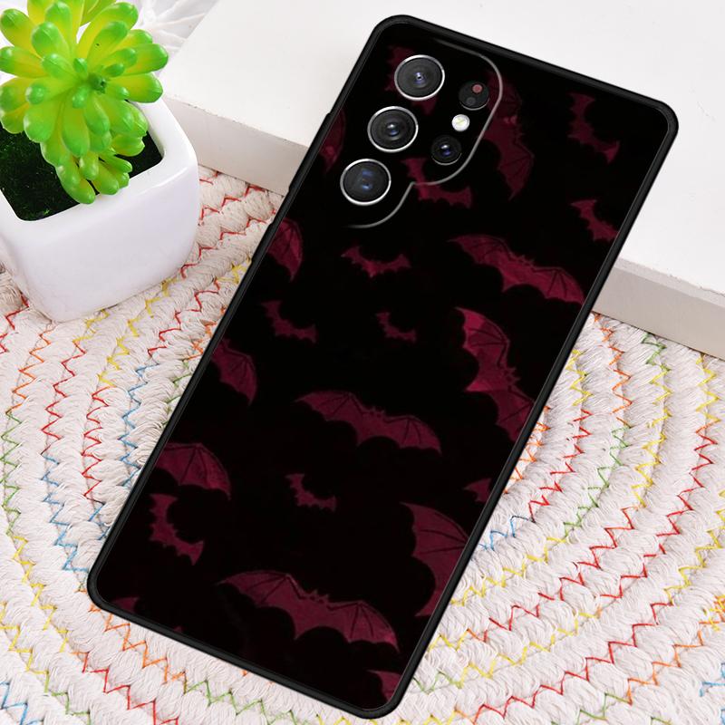 Goth Vampire Bat Gothic Silicone Phone Case For Samsung Galaxy note 10 pro S26 S25 S24 S23 S22 S21 Plus S25Ultra Capa Cover