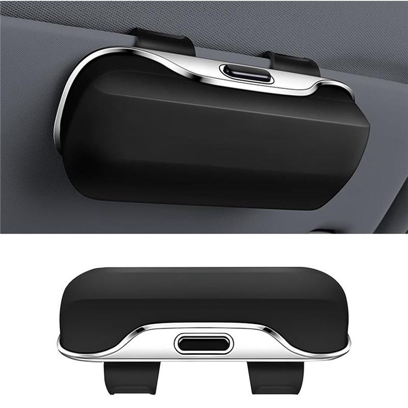 Interior Soft Glasses Hanger For Car Sunglasses Holder, Sun Visor,Protective Eyewear Eyeglass Storage Case For SUV Sedan Truck