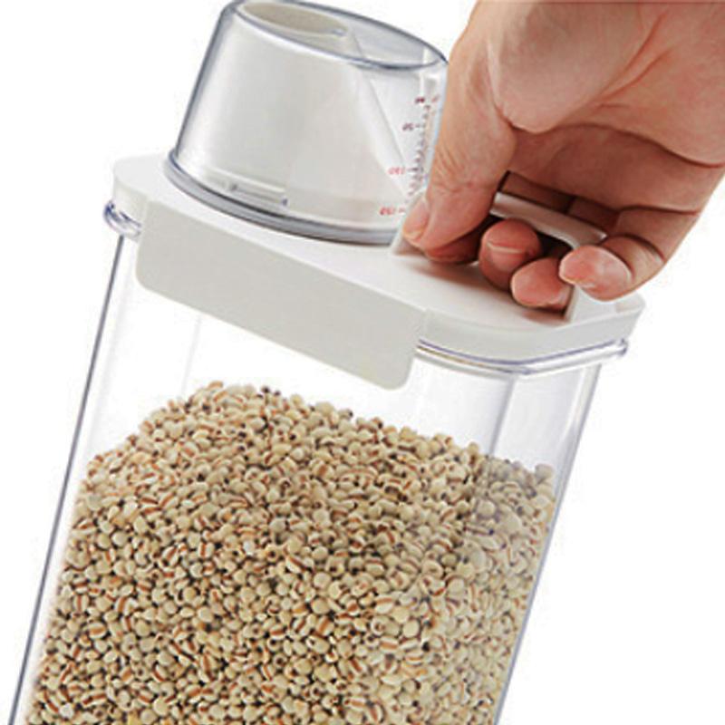 Резервуары для хранения с крышками. Герметичный дозатор стирального порошка. Многоразовый герметичный пластик.