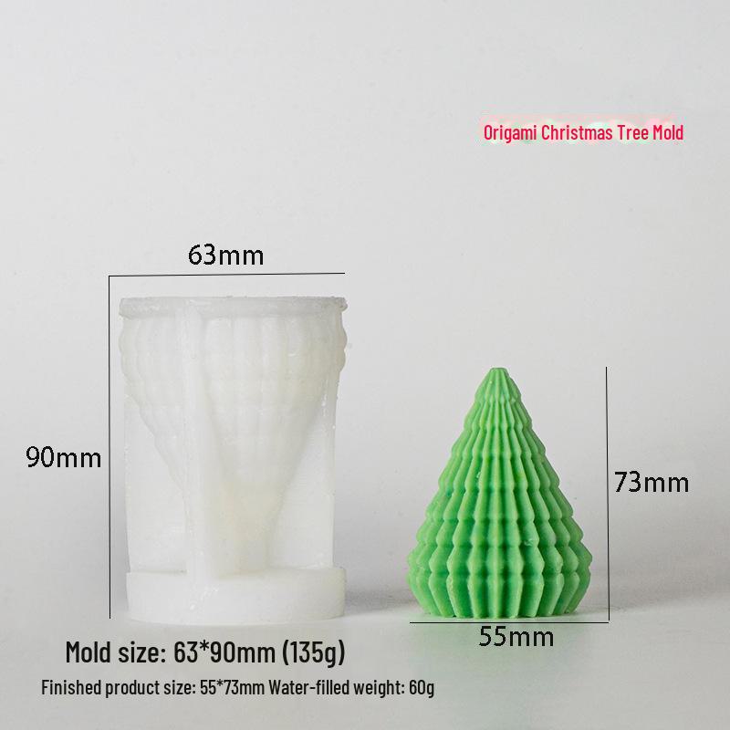 3D Christmas Tree Silicone Mold for Candles and Aromatherapy