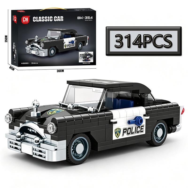 MOC Multi Style Racing Cars Car Building Blocks Creative Models Vintage Car Assembly Puzzle Supercar Toys Birthday Gifts