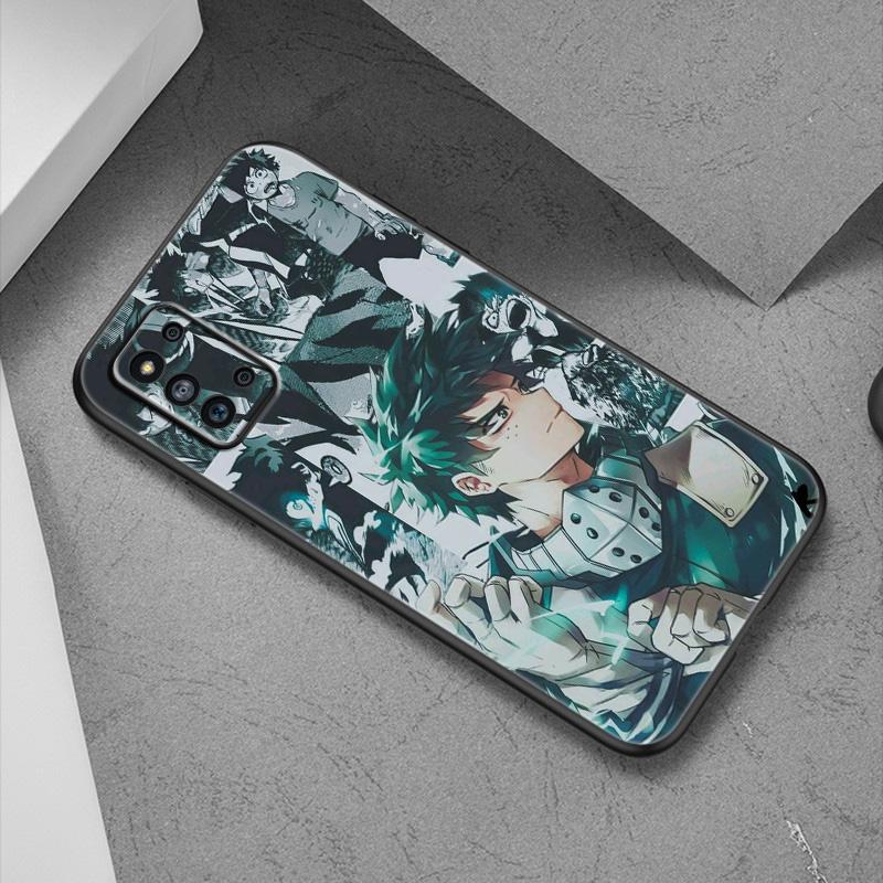 Чехол My Hero Academy Midoriya для Samsung Galaxy A12 A02S A22 A32 A52 A72 A71 A51 A41 A31 A21 A11 A50 A70 A10S A20S, черный чехол