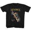 Jimi Hendrix 1960's Psychedelic Musical Icon Hendrix on Guitar Toddler T-Shirt