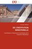 The De L''institution Ministerielle Book
