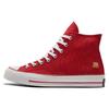 Chuck 70 Comfortable Versatile High-Top Canvas Shoes Unisex Sneakers Red Gold A05275C