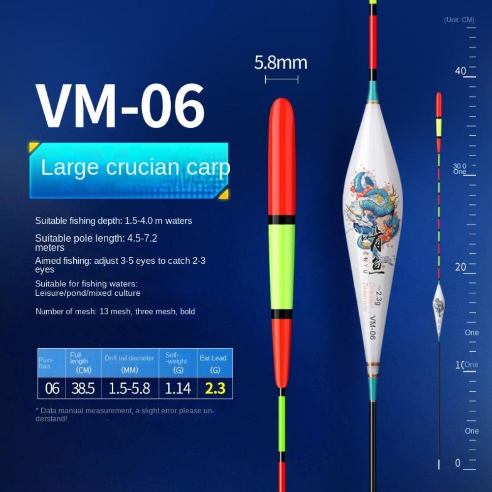 Eye-catching Triangle Tail Floats Bobbers Slip Drift Tube Fishing Floats  Fishing