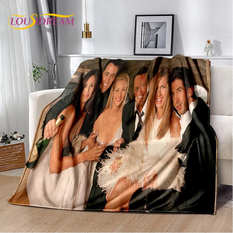 Мягкое плюшевое одеяло с 3D принтом HD Friends TV Show, фланелевое одеяло для гостиной, спальни, кровати, дивана, чехол для пикника