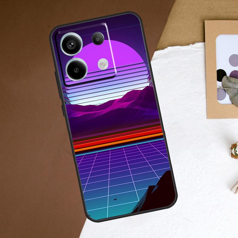 Неоновый Ретровейв 80-х винтажное искусство Чехол Для Redmi Note 13 Pro Plus 9 10 11 12 Pro 9S 10S 11S 12S Чехол Для Redmi 12 C 10C 13C