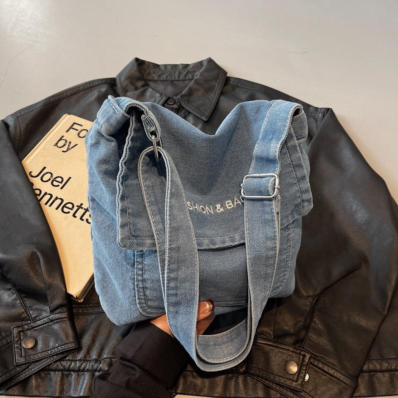 Cross Cowboy Men's and Women's Satchel Art Student Satchel Messenger Bag Simple Small Square Bag