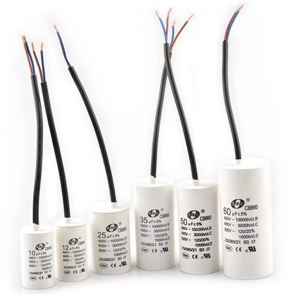 450V Motor Run Capacitor Round Water Pump Capacitor Reliable Washer Capacitor