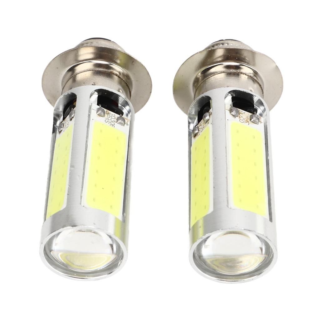 2Pcs Headlight Replacement COB LED Headlight Bulbs H6M Base ATV Headlight Bulbs