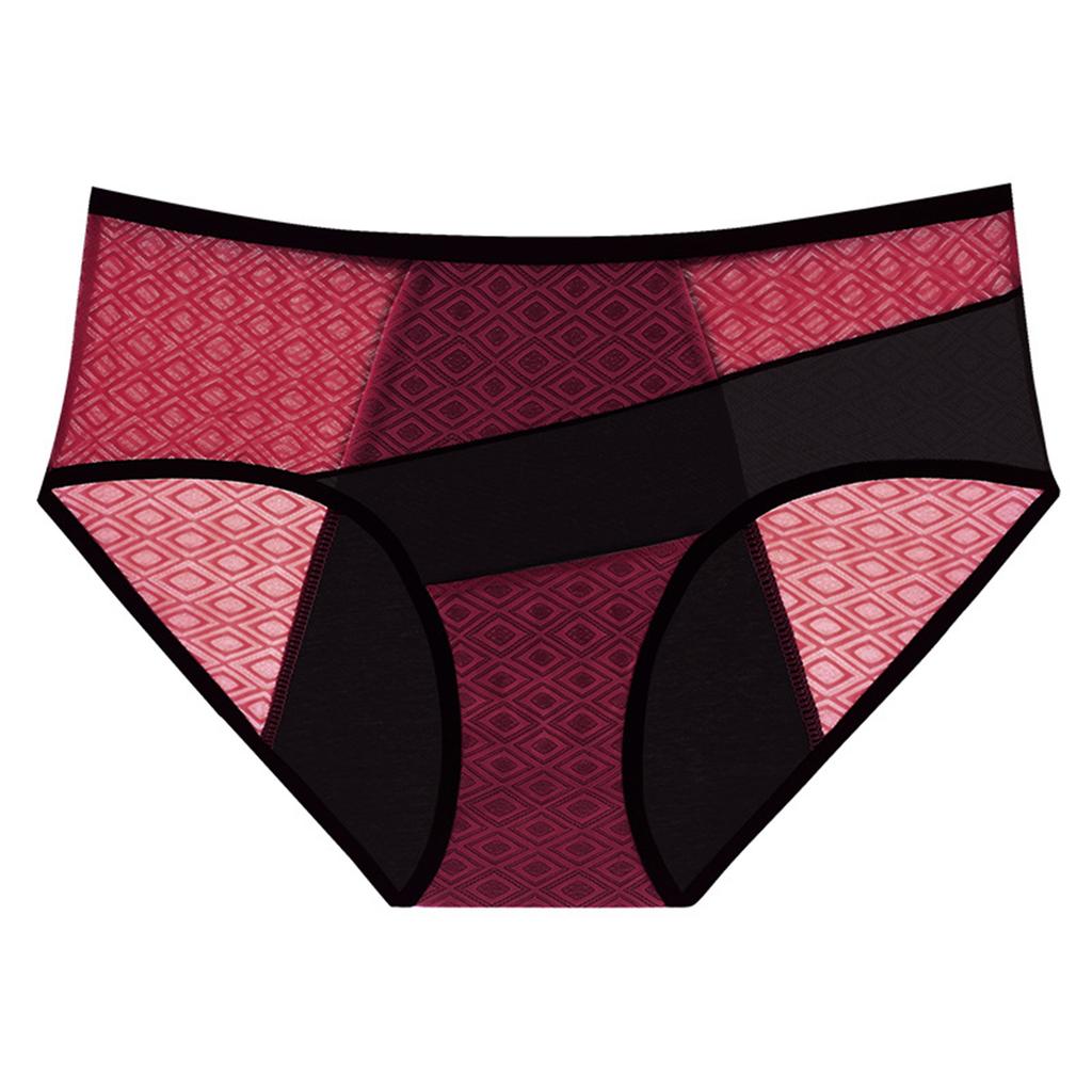 Ladies' Mid Waist Breathable Physiological Underwear, Menstrual Hygiene Pants
