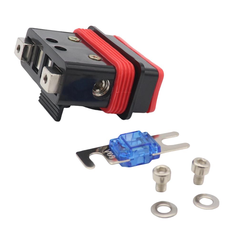 Водонепроницаемый держатель предохранителя Mini-ANL с предохранителем 60А, корпус PA66 для мотоцикла, квадроцикла, лодки
