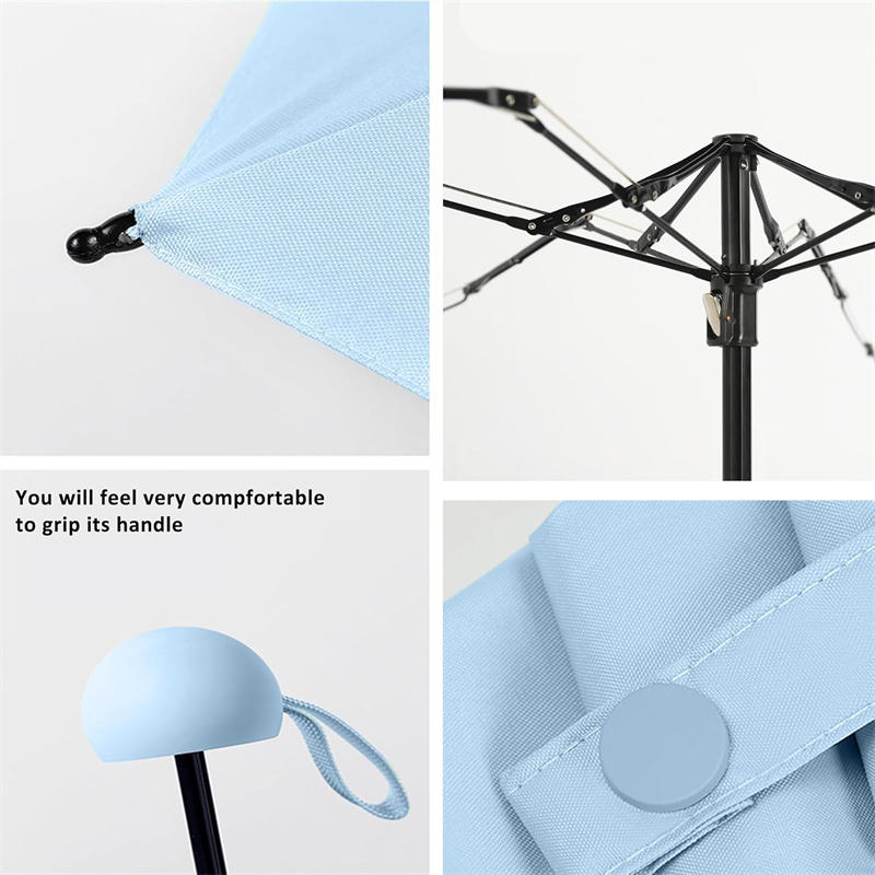 Мини-пять складных 6-костных зонтов, устойчивых к дождю и ветру, защита от ультрафиолета, портативный модный мужской и женский зонтик