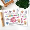 1Pc Mini Food Fruit Coloring Book Montessori Toy Educational Gouache Graffiti Book Creative Interesting Filling Color Book Gifts