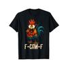 Европейские размеры F Caw F Петух Смешная птица Fcawf Куриный шептун Fawk Off Футболка _ Смешной юмор Сарказм Графическая Новинка Футболка