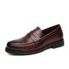 Fashion Luxury Brand Mens Casual Leather Shoes Slip On Soft Brown Loafers Breathable Driving Flats Walking Office Work Shoes Mocassin