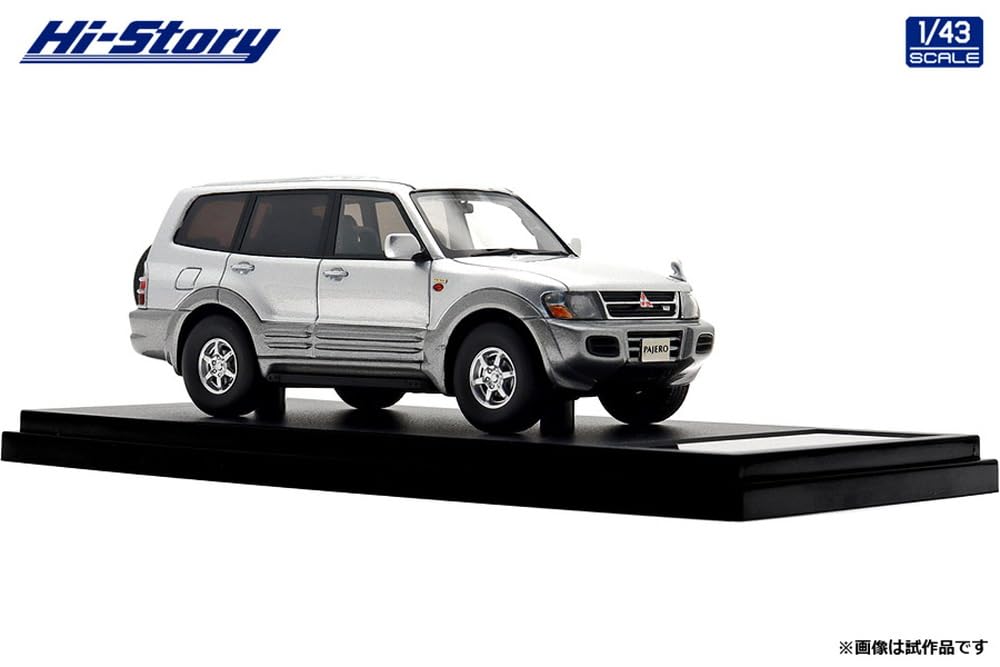 Inter Allied Hi Story Mitsubishi PAJERO Long SUPER EXCEED 3200 Satellite Silver Готовый продукт 1/43 DI-DIESEL (1999) Серебро/Королева