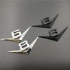 1 шт. 3D Металлический Хром Черный V6 V8 Буквы Задняя Крышка Багажника Крыло Значок Эмблема Наклейка Наклейки Для Автомобильных Аксессуаров