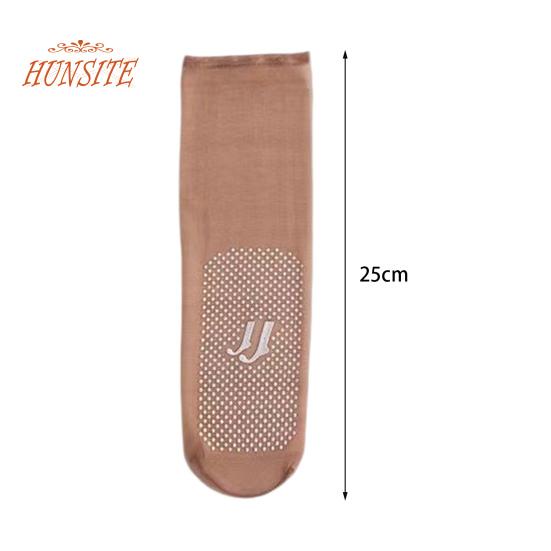 10 пар прозрачных невидимых носков средней длины, нескользящие бесшовные тонкие короткие чулки, аксессуары для обуви