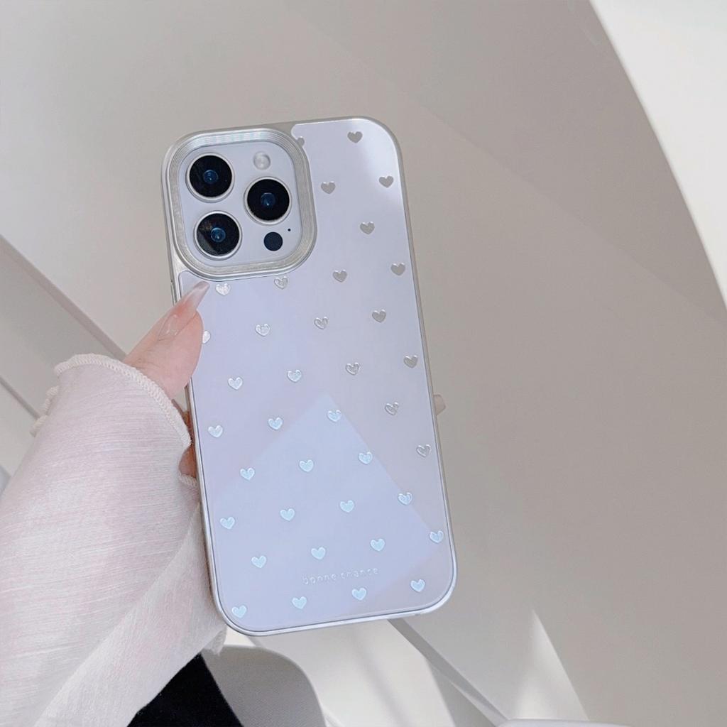 Позолоченный Ins Love Яблоко 16 Чехол для мобильного телефона 17pro Max Подходит для IPhone14 Противоударный 11 Стекло 13 Жесткий чехол