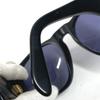 CHANEL 01451 vintage CC Logo Smoke eyewear sunglasses Plastic Black/Gold