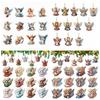 12 pcs Colorful Design Christmas Tree Decor Wooden Girl-Shaped Pendant Home Decor Xmas Decor  Winter