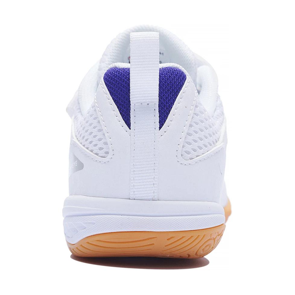 Li-Ning Удобные простые нескользящие амортизирующие низкие кроссовки детские кроссовки белые синие APTU015-1