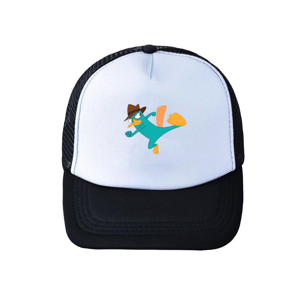 Platypus The Perry Baseball Cap Adjustable Mesh Wide Brim Summer Hat For Fans